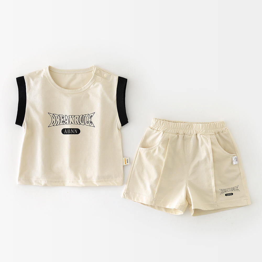 Soft cotton summer suit set