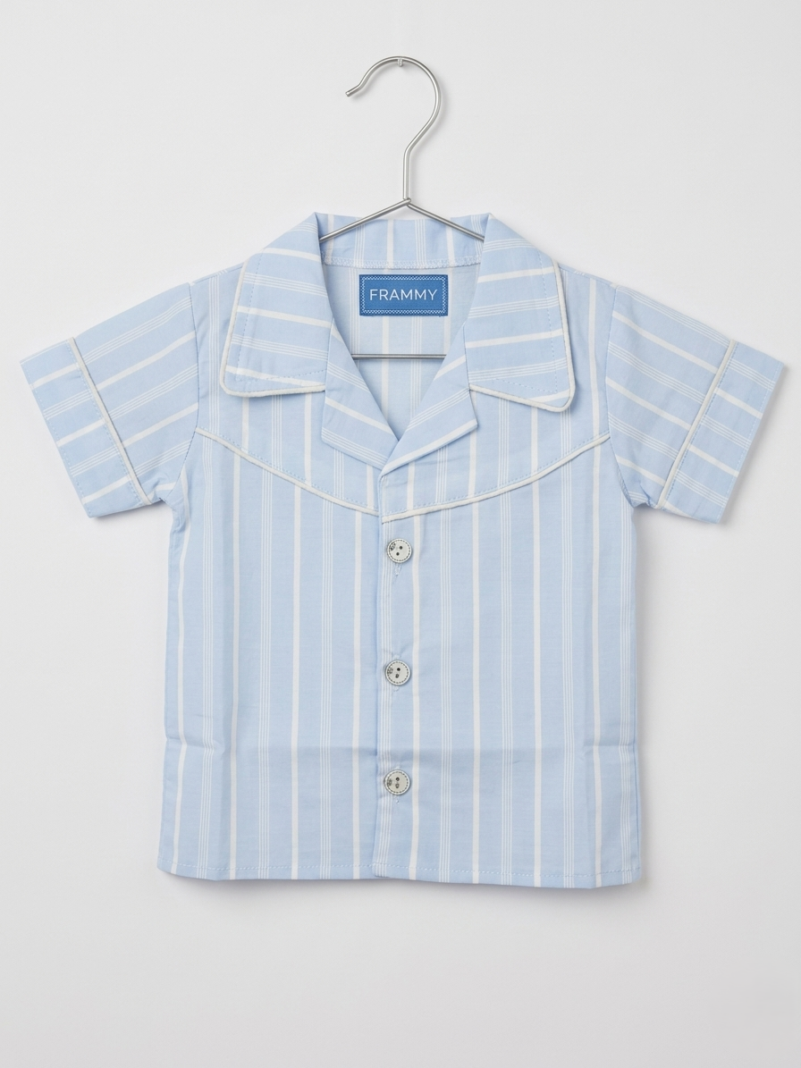 Light Blue Baby Boy Night Suit | Soft Cotton Sleepwear