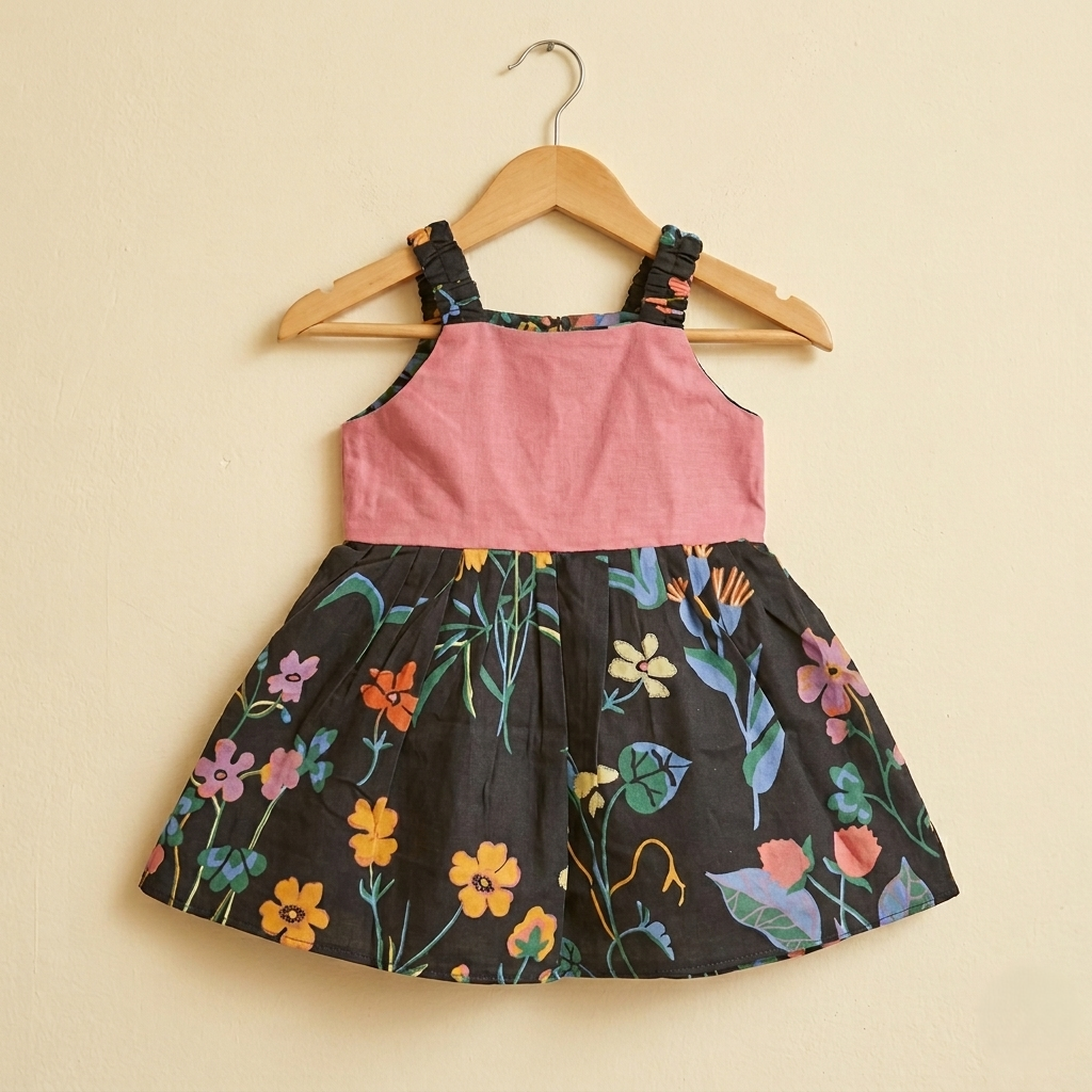 Premium Cotton Floral Baby Frock